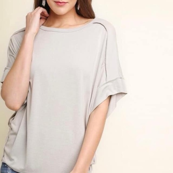 Basic short sleeve knit top - Picture 2 of 3